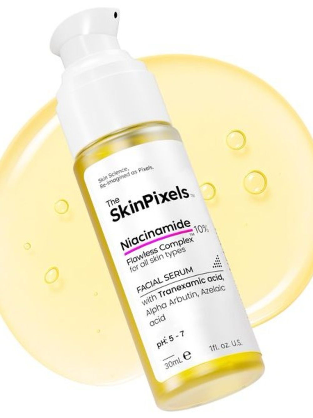 THE SKINPIXELS Niacinamide 10% Facial Serum -Exp 05/27 1 Fl Oz